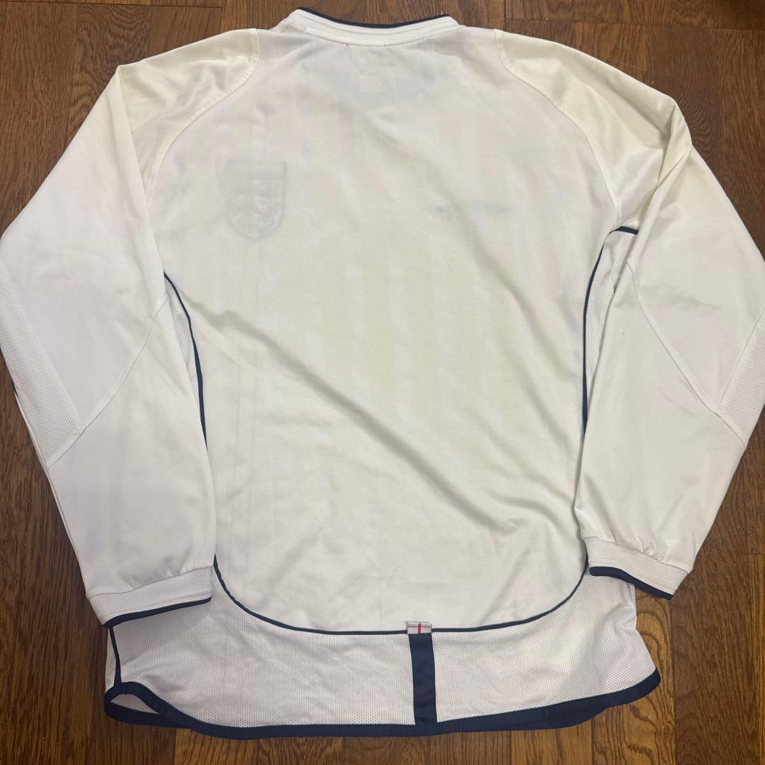 【イングランド代表】2002年W杯レプリカユニフォーム（長袖・ホーム・M）