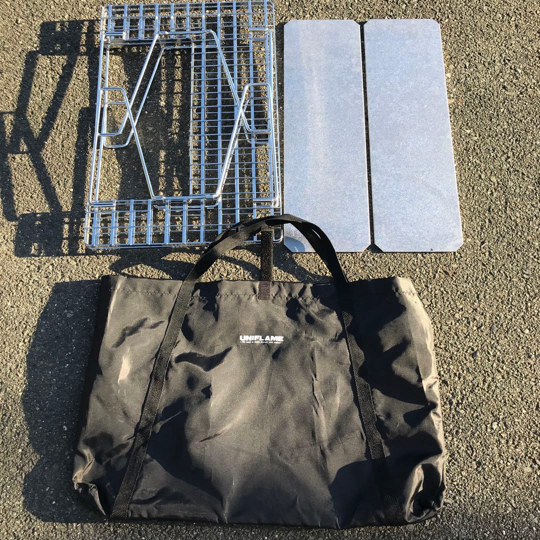 UNIFLAME 囲炉裏テーブル & 焚き火4脚スタンド