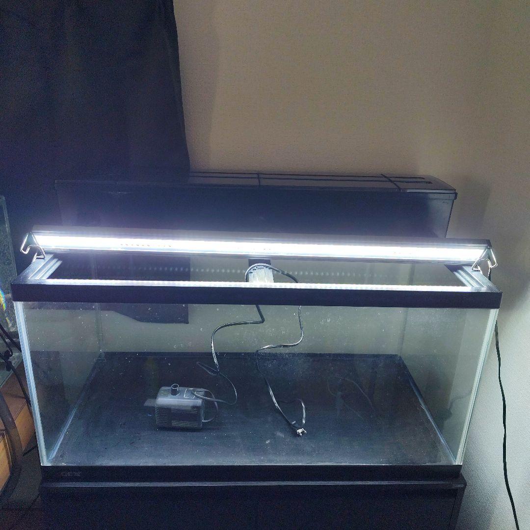 GEX ガラス水槽 LEDライト 上部フィルターセット