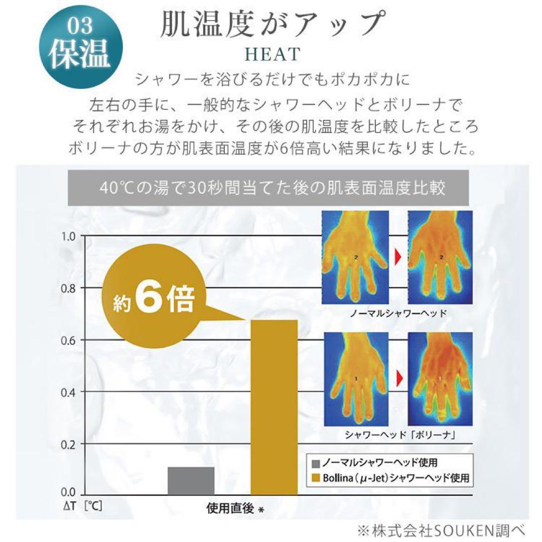 Bollina TK-7008-SL シルバーシャワーヘッドボリーナワイドプラス