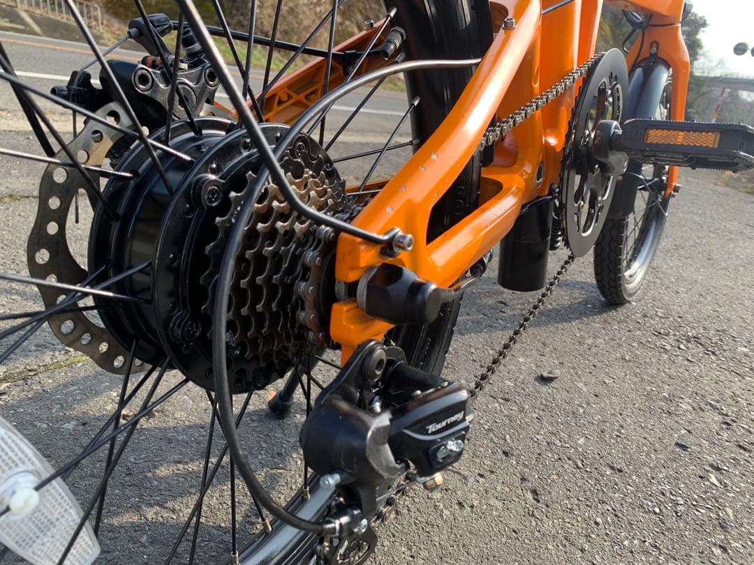 【動作確認済】送料無料 NAICIディスク式折りたたみ電動自転車 SPORTS