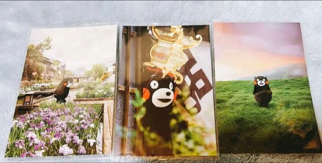 【くまモン】大型もっちりクッション＋限定ピンズ＋ポストカードコレクター向けセット