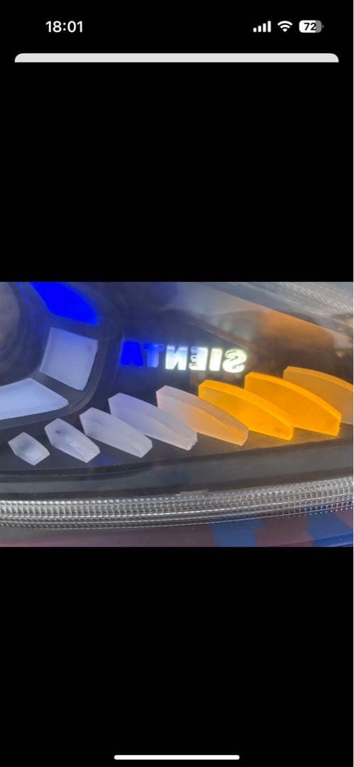 シエンタ　170 前期　カスタム　ヘッドライト左