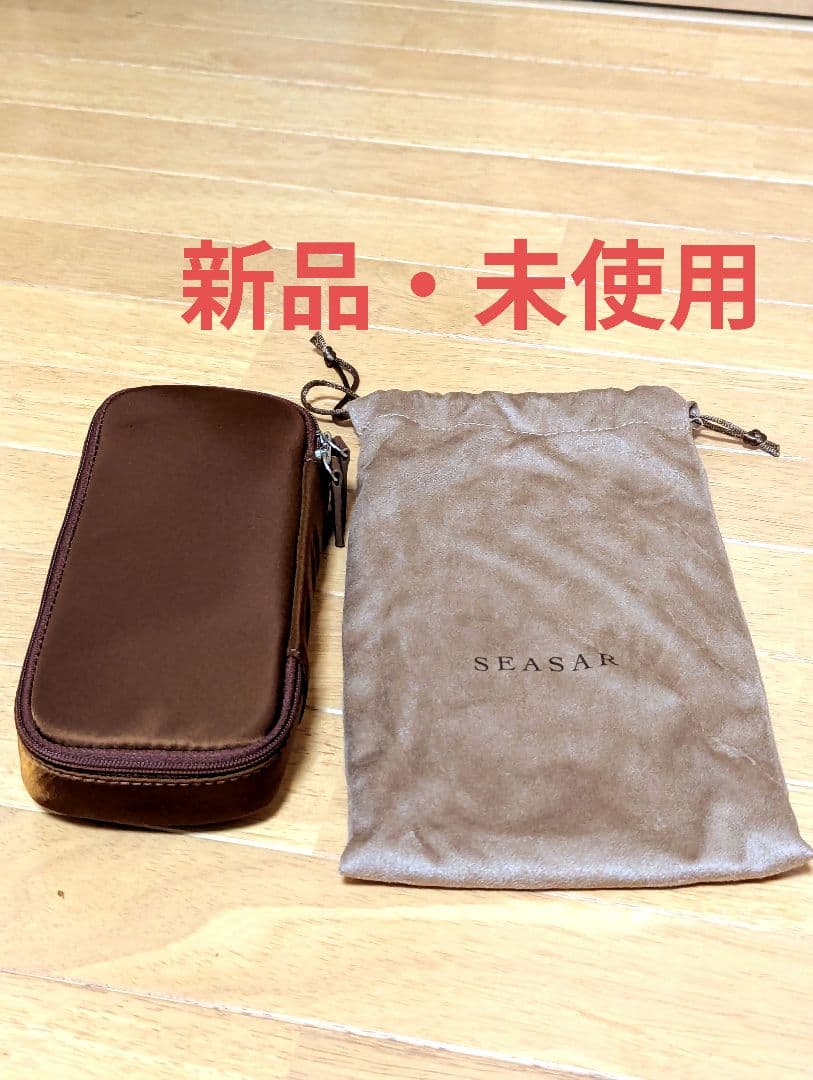 シーサー　SEASAR オクトフォールド ペンケース　カルロスナイロンブラウン