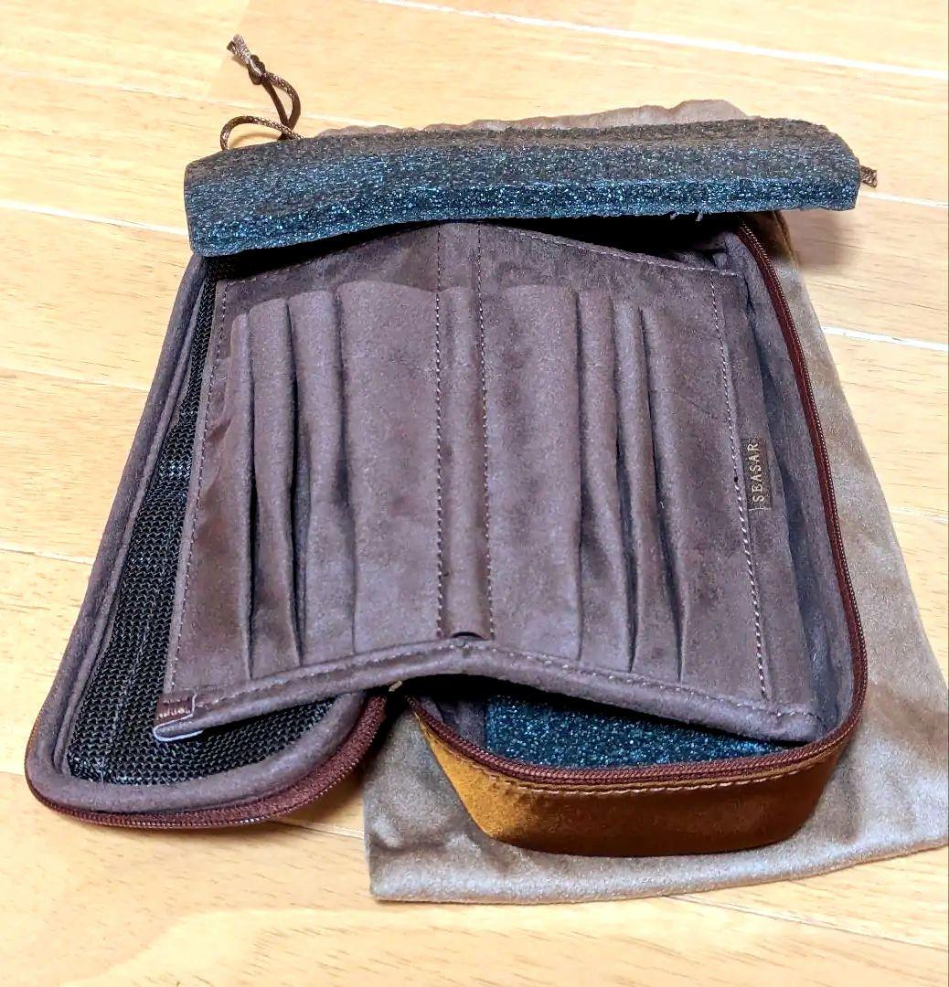 シーサー　SEASAR オクトフォールド ペンケース　カルロスナイロンブラウン