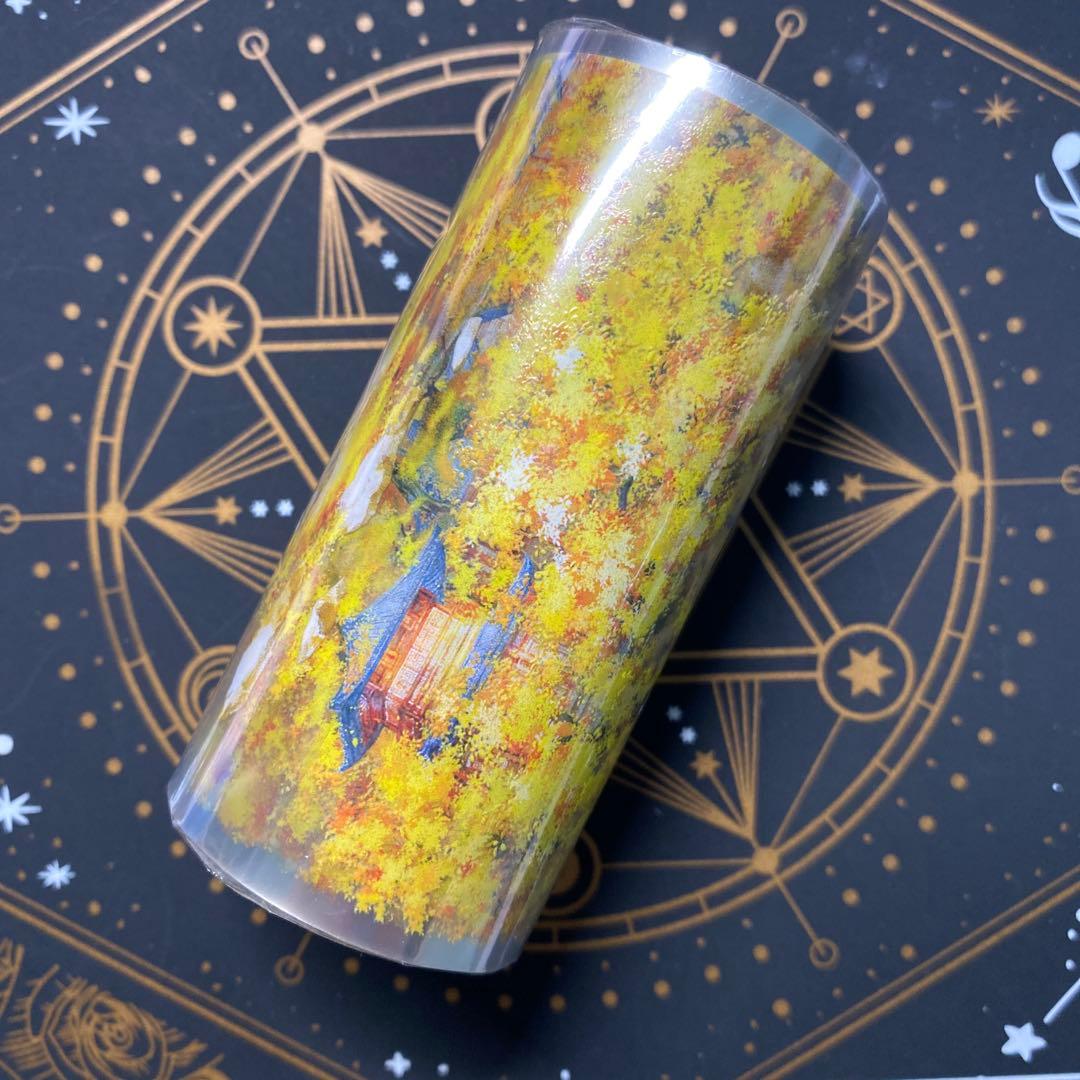 【9121】海外　マステ　5m巻　PETマスキングテープ　秋　山道　背景系