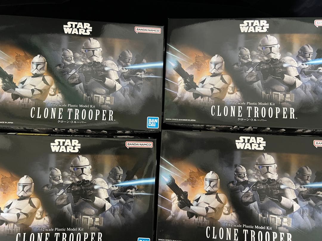 BANDAI スターウォーズ　クローントルーパー プラモデル（未開封4個セット）