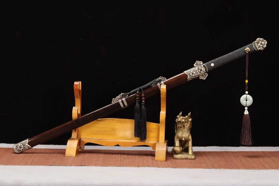 【羽紋百花唐刀】古兵器 武具　刀装具　日本刀　模造刀 居合刀