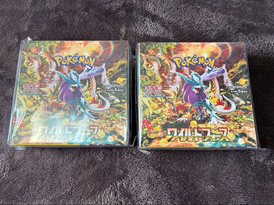 ポケモンカードゲーム ワイルドフォース 2ボックス未開封　シュリンク付き