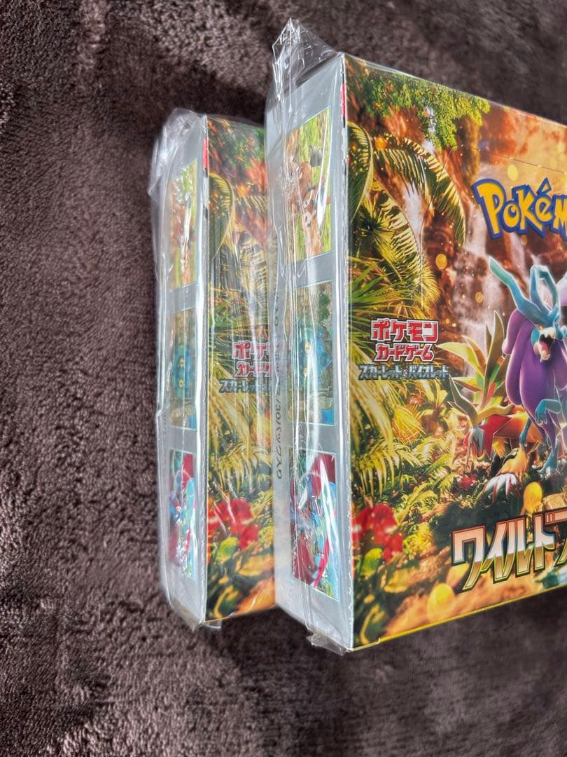 ポケモンカードゲーム ワイルドフォース 2ボックス未開封　シュリンク付き