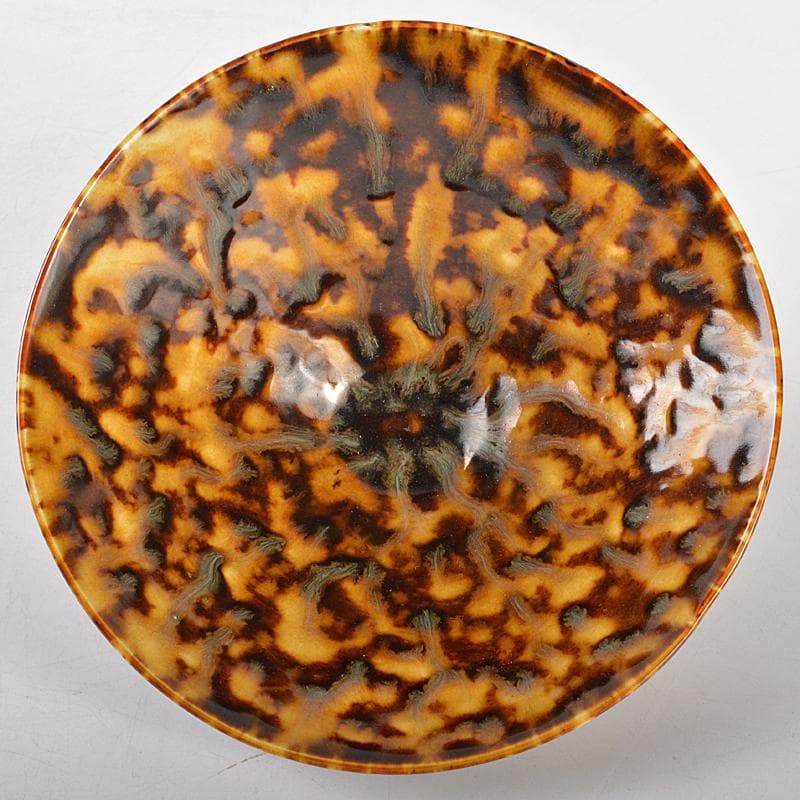 中国　南宋　吉州窯　玳玻天目茶碗　時代箱付　F　R5479