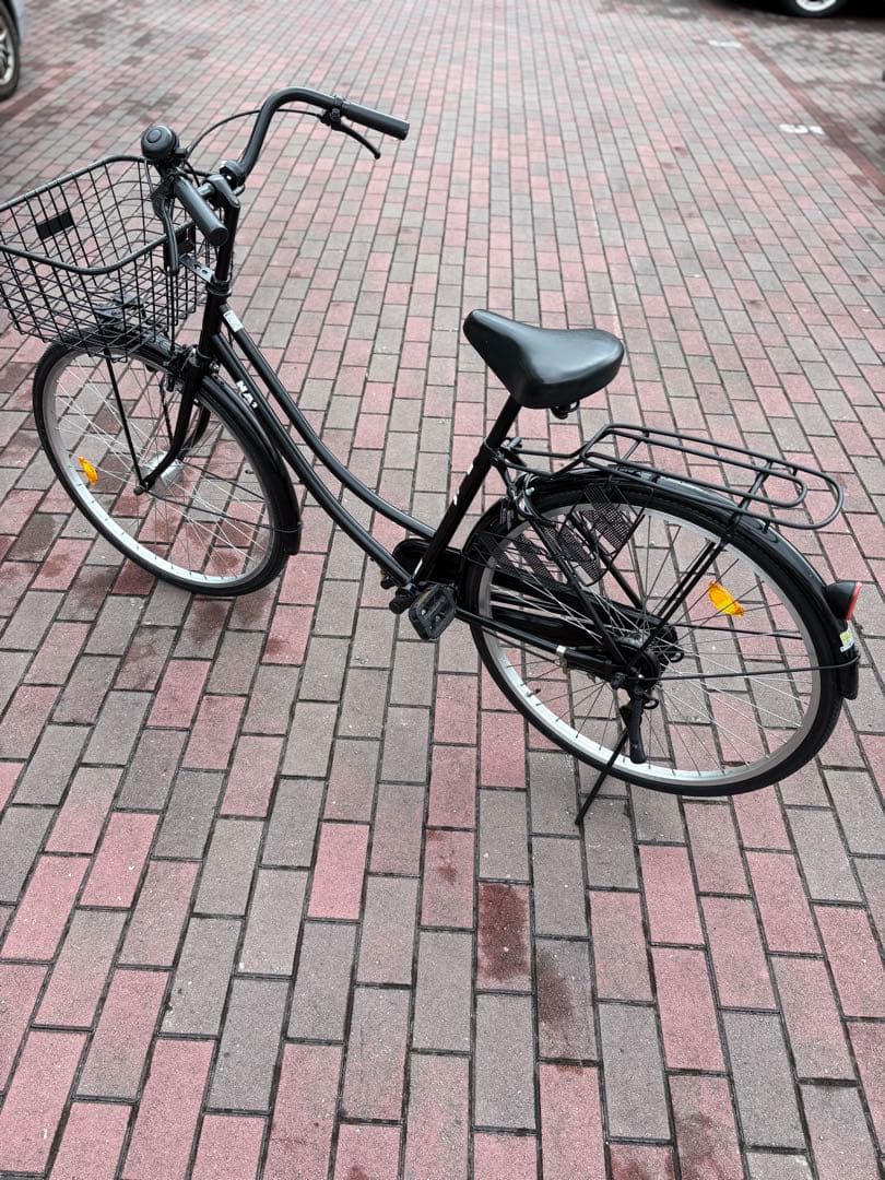 大型前籠付き、黒シティーサイクル(26㌅)関西圏なら？個人配達致します。(実費)