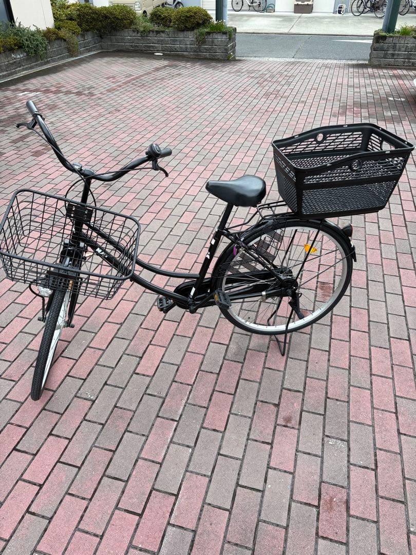 大型前籠付き、黒シティーサイクル(26㌅)関西圏なら？個人配達致します。(実費)