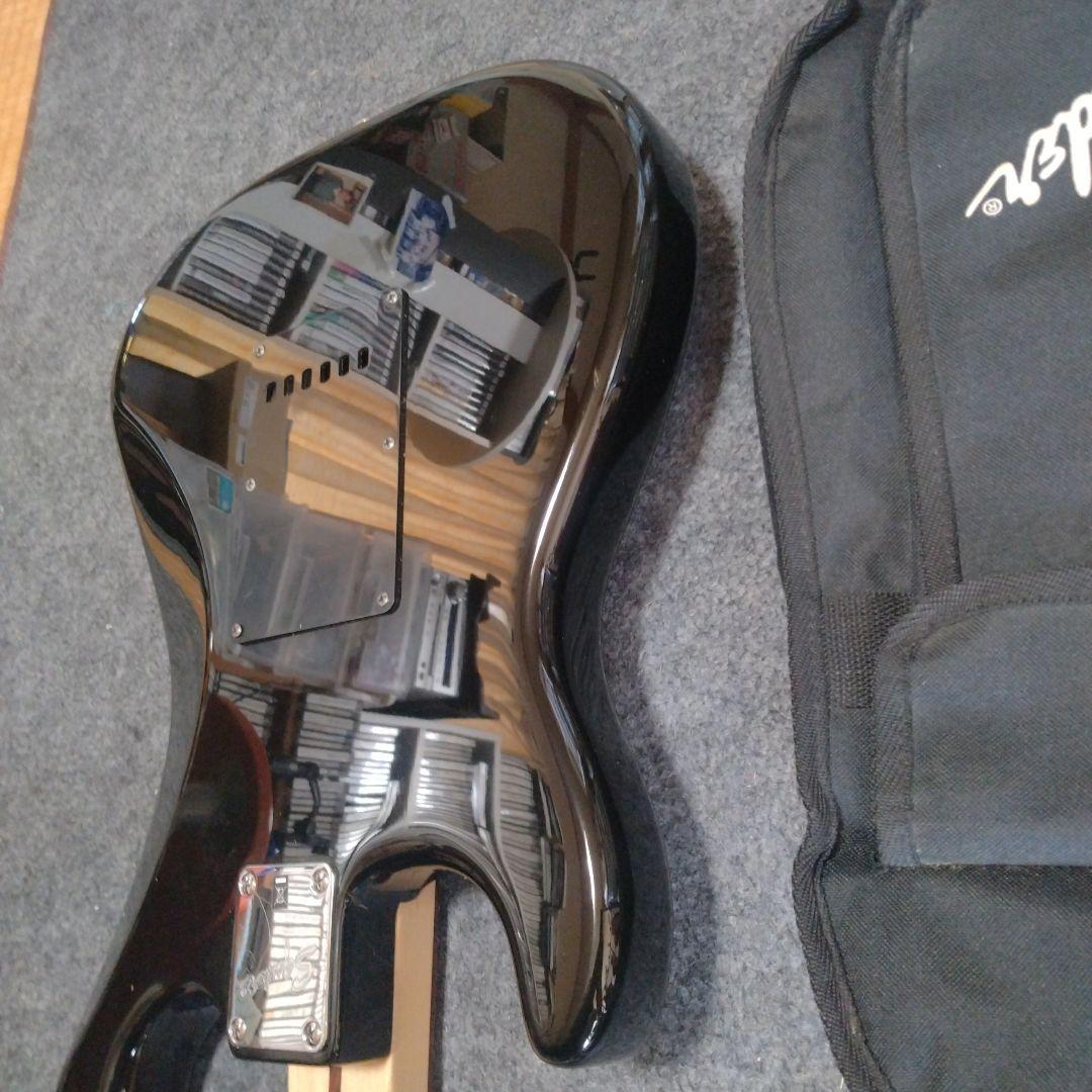 スクワイヤースタンダードストラトキャスター マッチングヘッドブラック