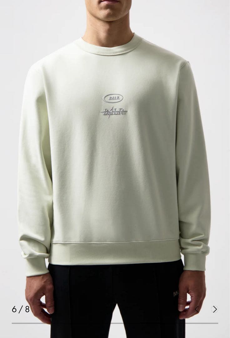 BALR. ボーラー Lサイズ CREWNECK LIGHT BEIGE