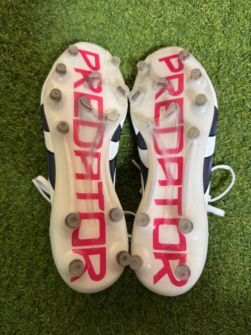 adidas Predator スパイク ホワイト/レッド/ネイビー 24cm