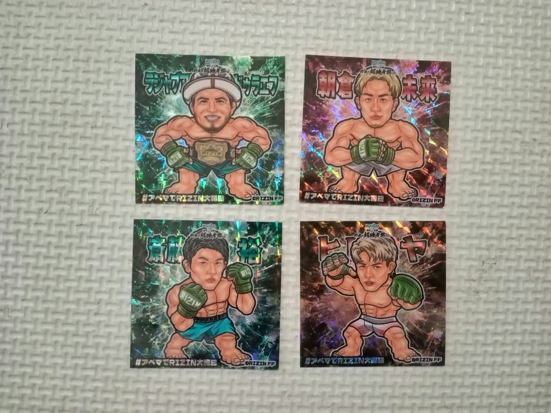 Sasa【RIZINステッカー】朝倉未来 シェイドゥラエフ 斎藤裕 ヒロヤ