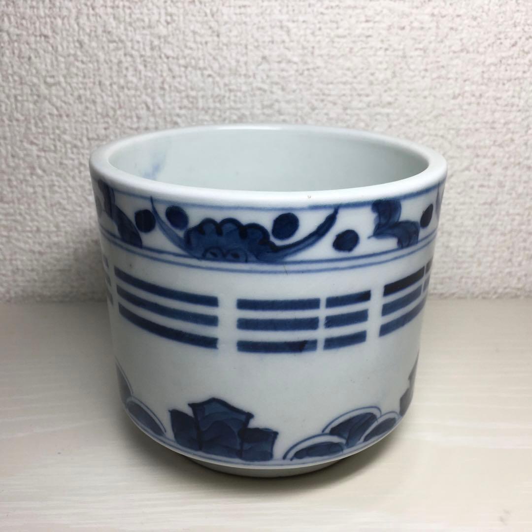 中国美術 青花 八卦紋爐 福山寿海　南京染付香炉　大明成化年製
