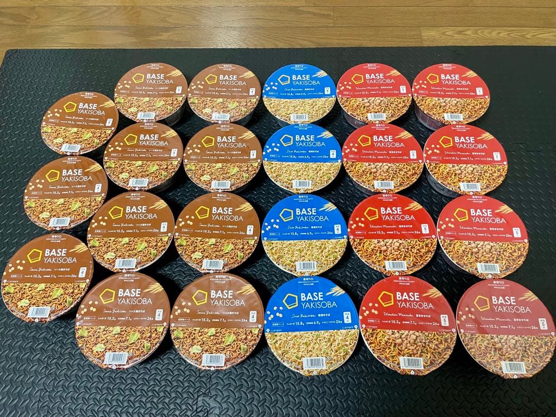 BASEやきそば　ソース焼きそば　旨辛まぜそば　塩焼きそば　計23個