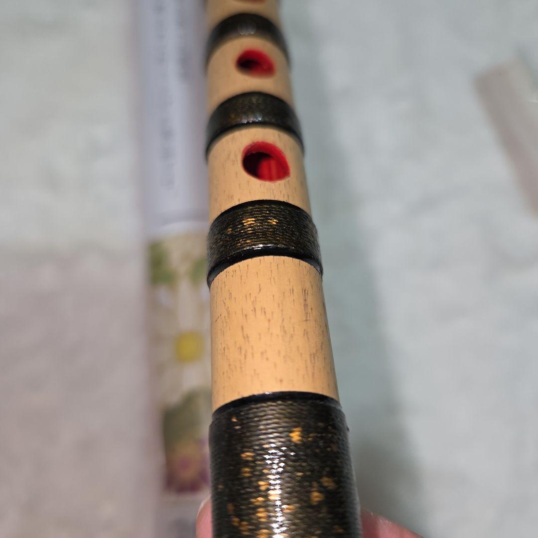 石見神楽笛 b-音 木製