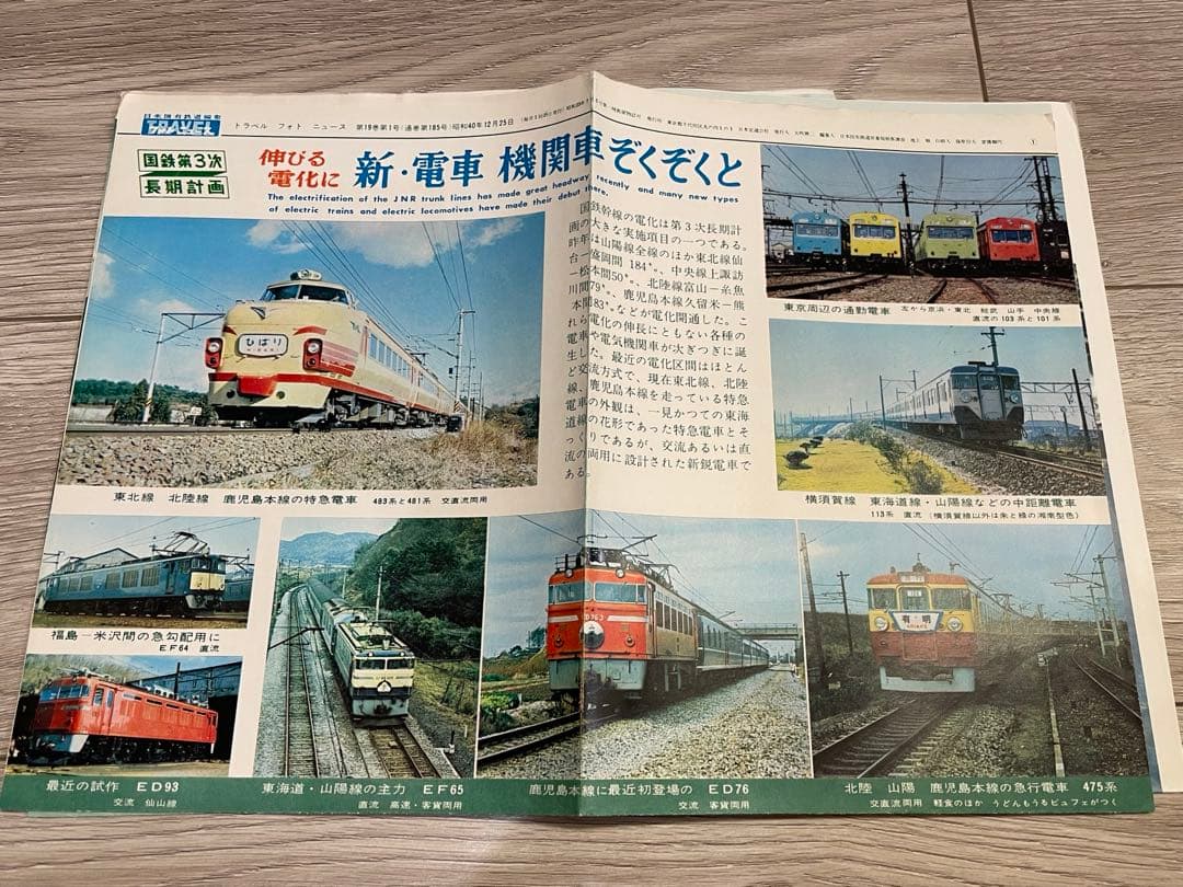 国鉄編集 トラベルフォトニュース 昭和38年1月〜41年1月 東海道新幹線開業