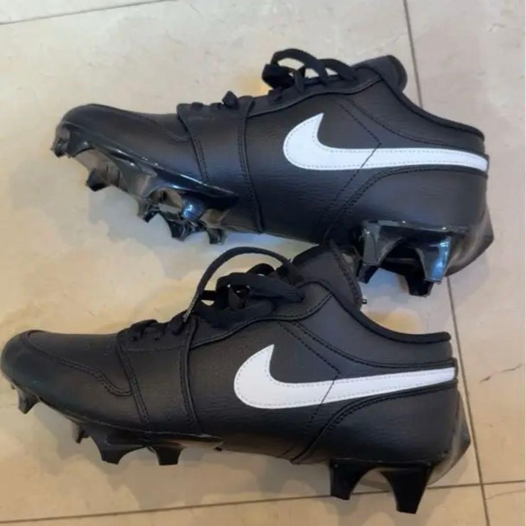 ば*様 Nike Jordan ブラック スパイクシューズ