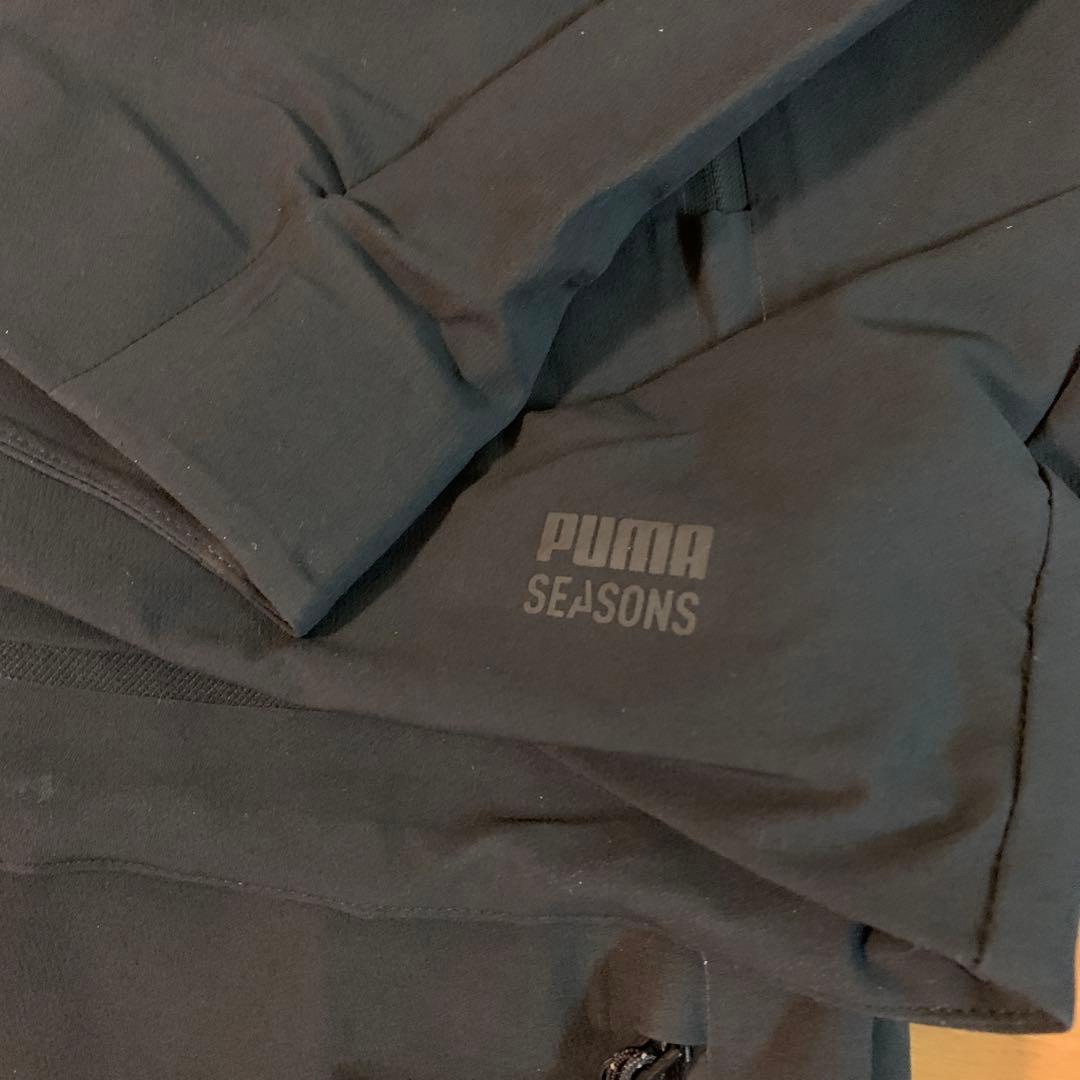 プーマ　シーズンズ　レインセル　上下　ブラック