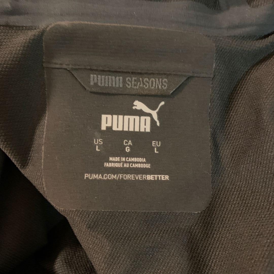 プーマ　シーズンズ　レインセル　上下　ブラック