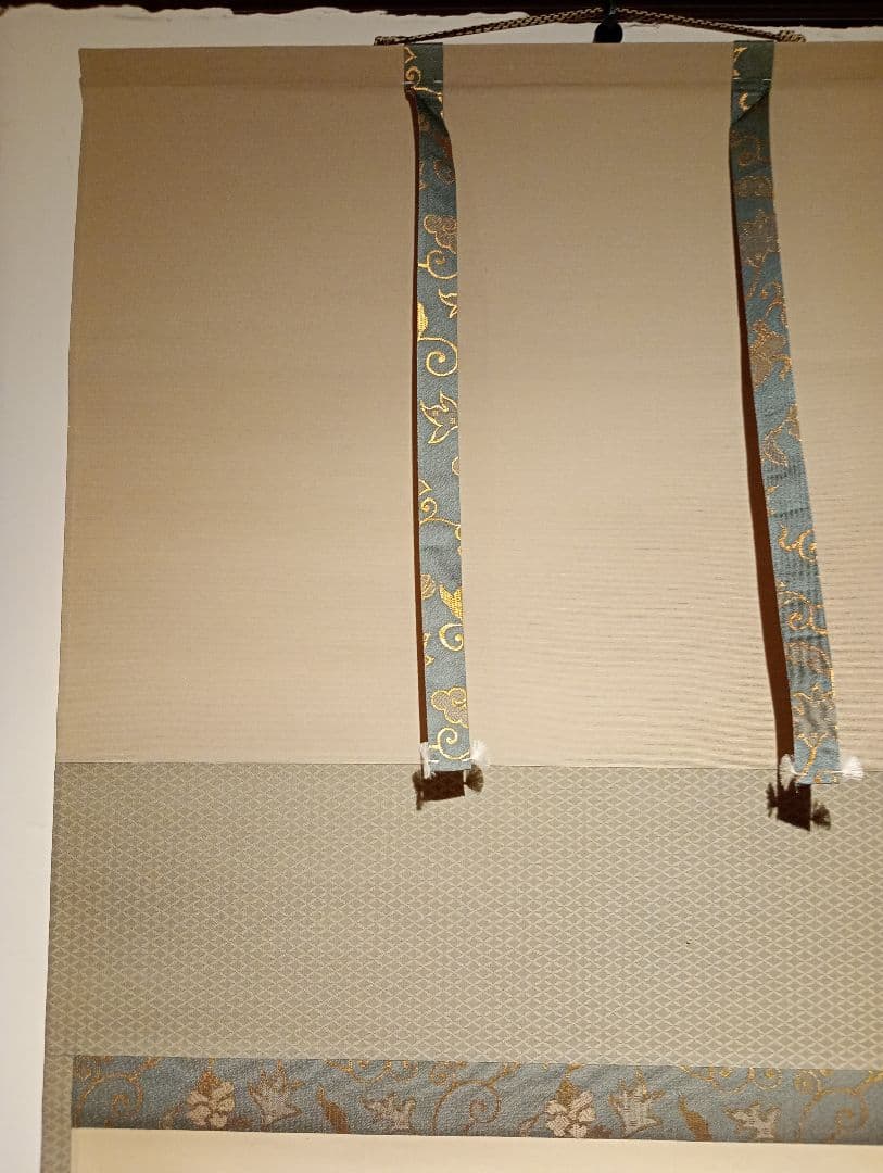 【茶道具】大徳寺派吉祥寺　辻常閑和尚筆 蛍画賛「無心」 廣尚画 軸Ｃ106