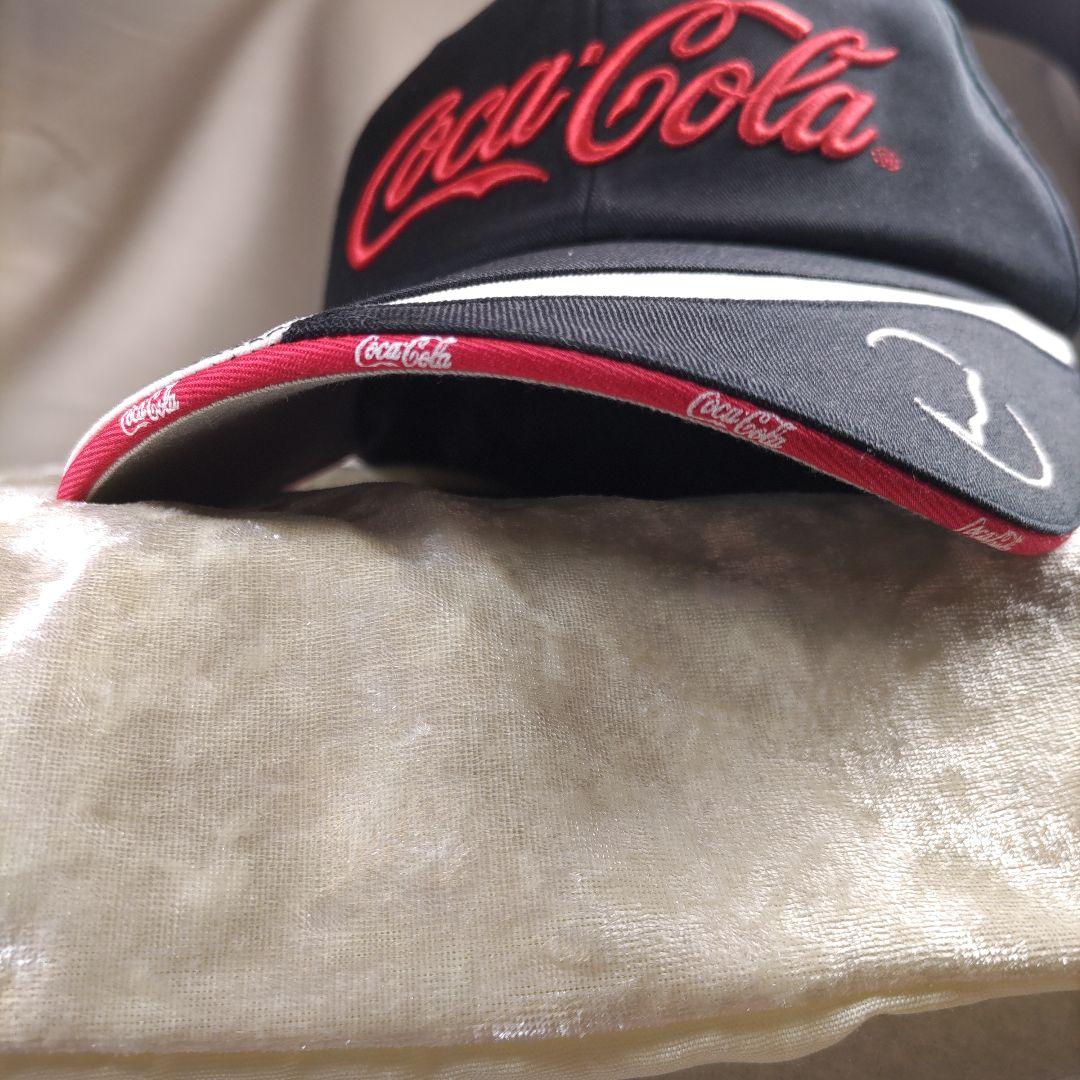 コカコーラ　レーシング風キャップ　スポーツ　バイク・カースポーツ　レース　ゴルフ