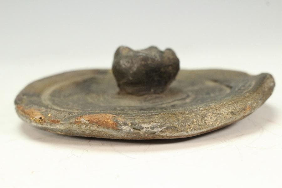 茶道具 南蛮 水指 時代 二重箱 旧家蔵出 送料無料(K-XA847)