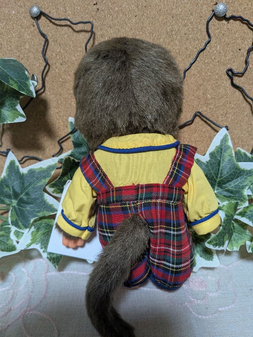 モンチッチ S オーバーオール 男の子 オレンジスポーツウェアの男の子セット