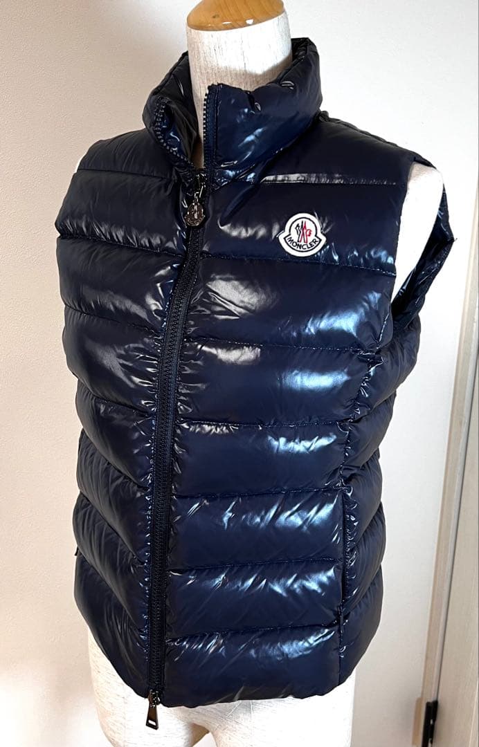 モンクレール ネイビーブルー ダウンベスト サイズ0