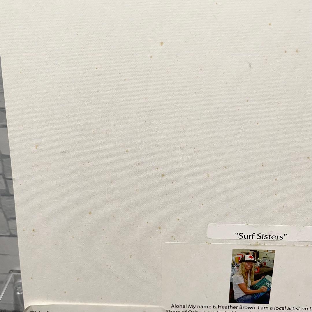 Heather Brown ヘザーブラウン 純正額 サイン入り ハワイアン雑貨