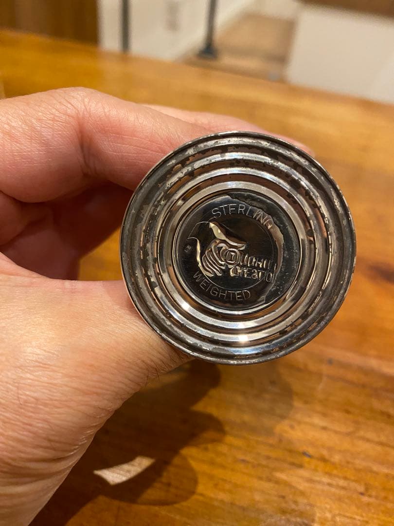 銀　スターリングシルバー　ソルト&ペッパー容器　コンディメント 2個セット