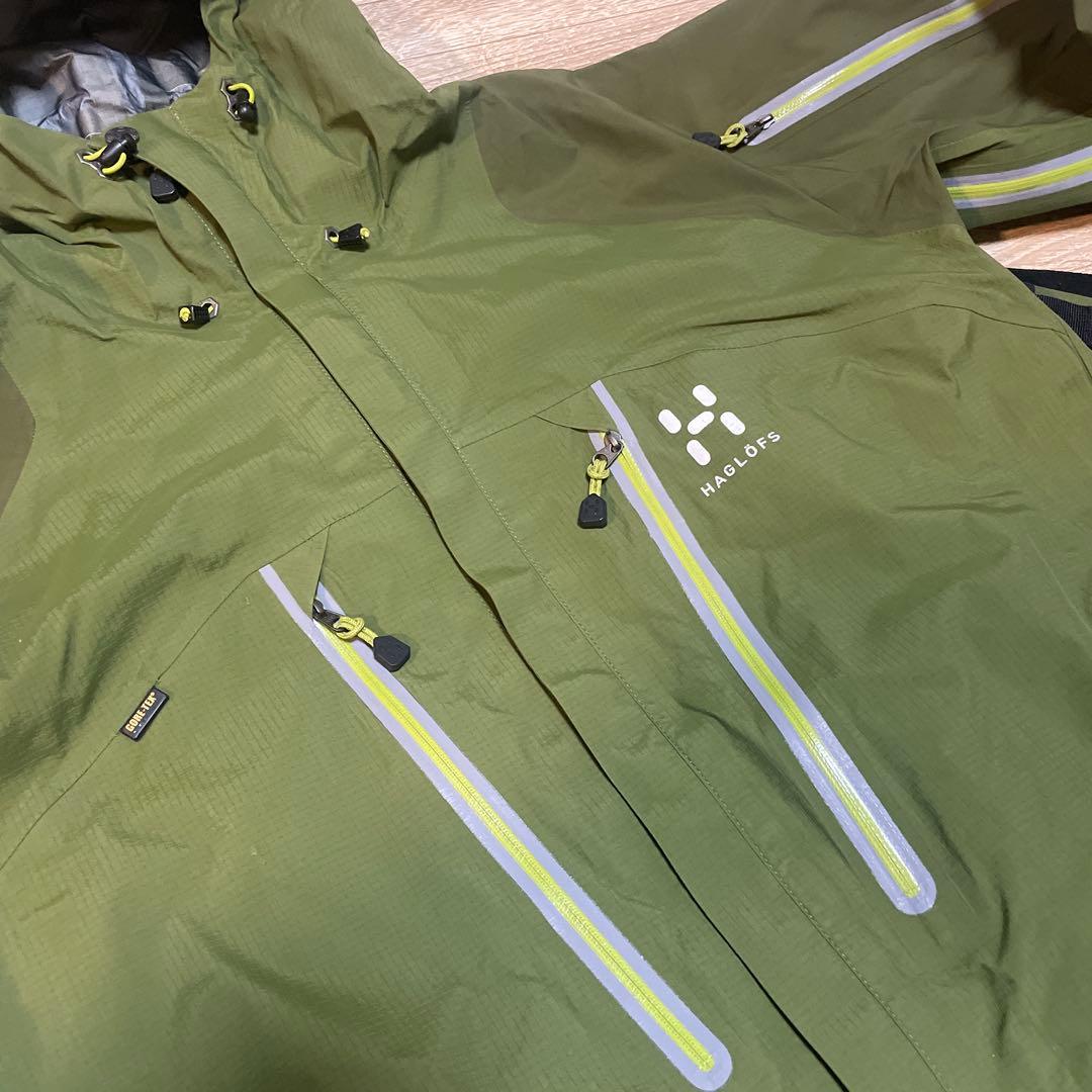 人気ホグロフス GORE-TEX上下セット　Lサイズ　スキー・スノーボードウエア