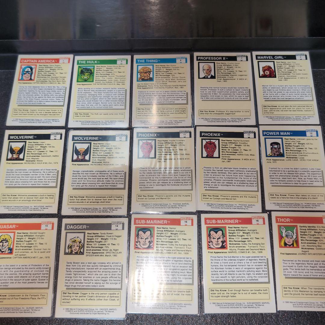 MARVEL COMICS トレーディングカード まとめ メルカリ便