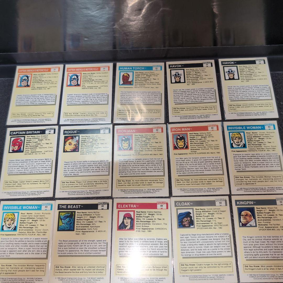 MARVEL COMICS トレーディングカード まとめ メルカリ便