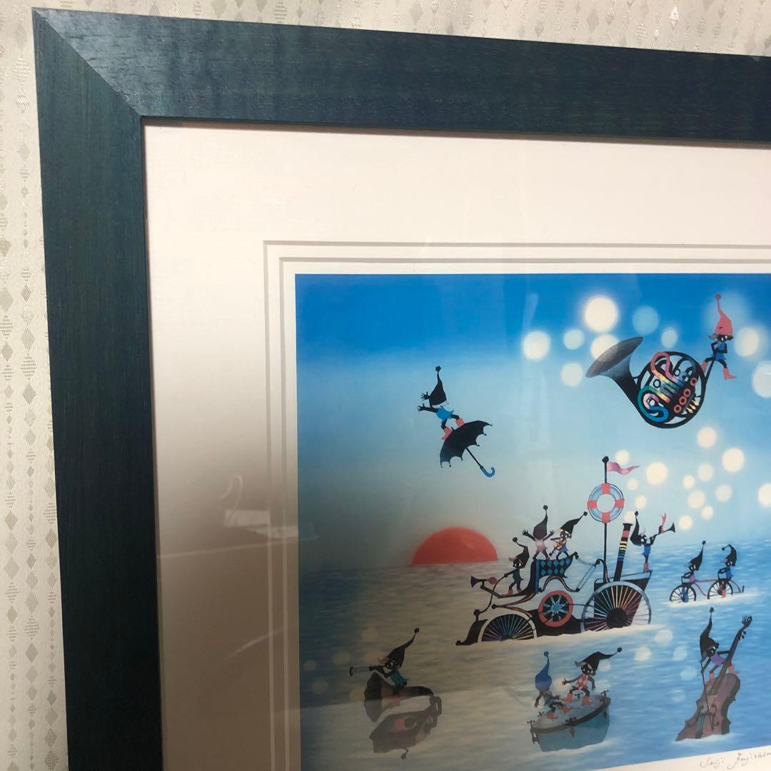 作家 藤城清治 こびとの旅立ち ダイヤモンド・スクリーニング 114/800