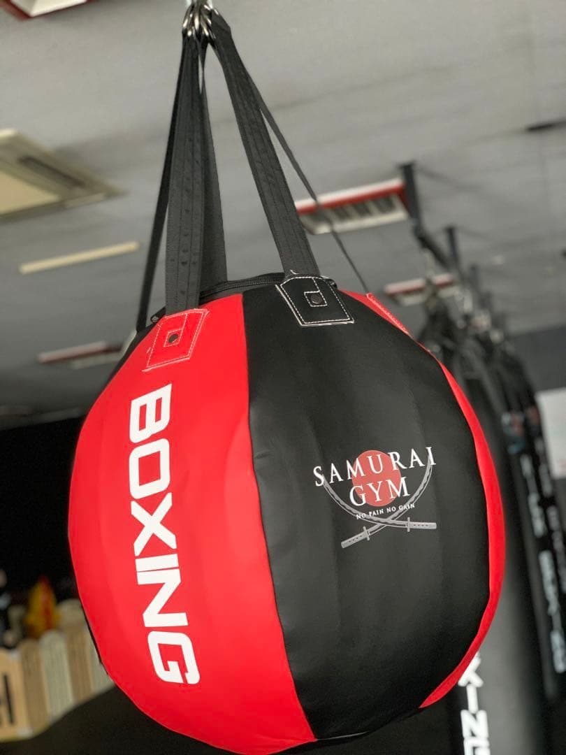 SAMURAI GYM 　サンドバッグ 赤×黒　レザー　 新品未使用