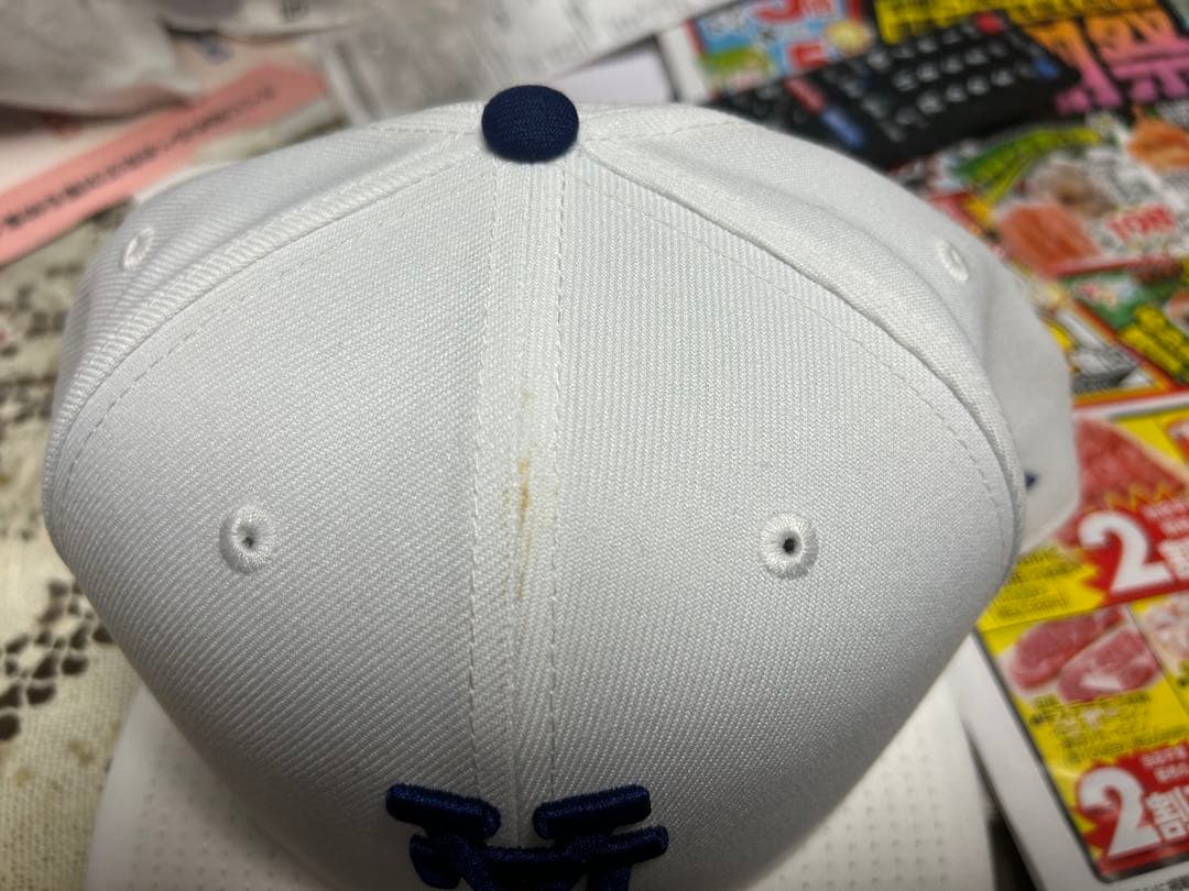 59FIFTY ホワイトキャップ サイズ8 MLBロゴ