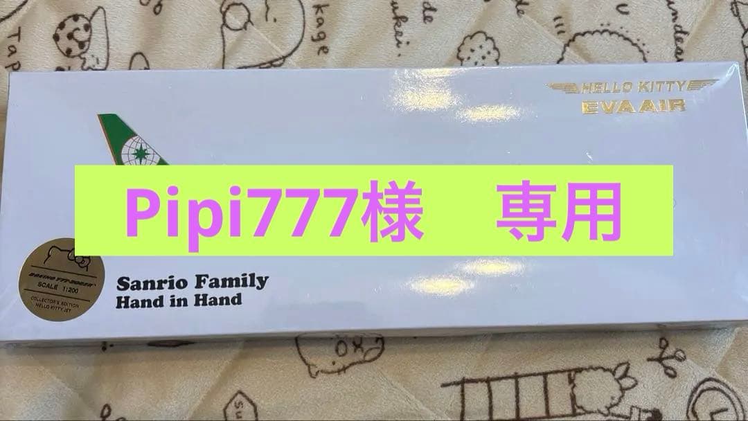 エバー航空 1:200 モデルプレーン Sanrio Family