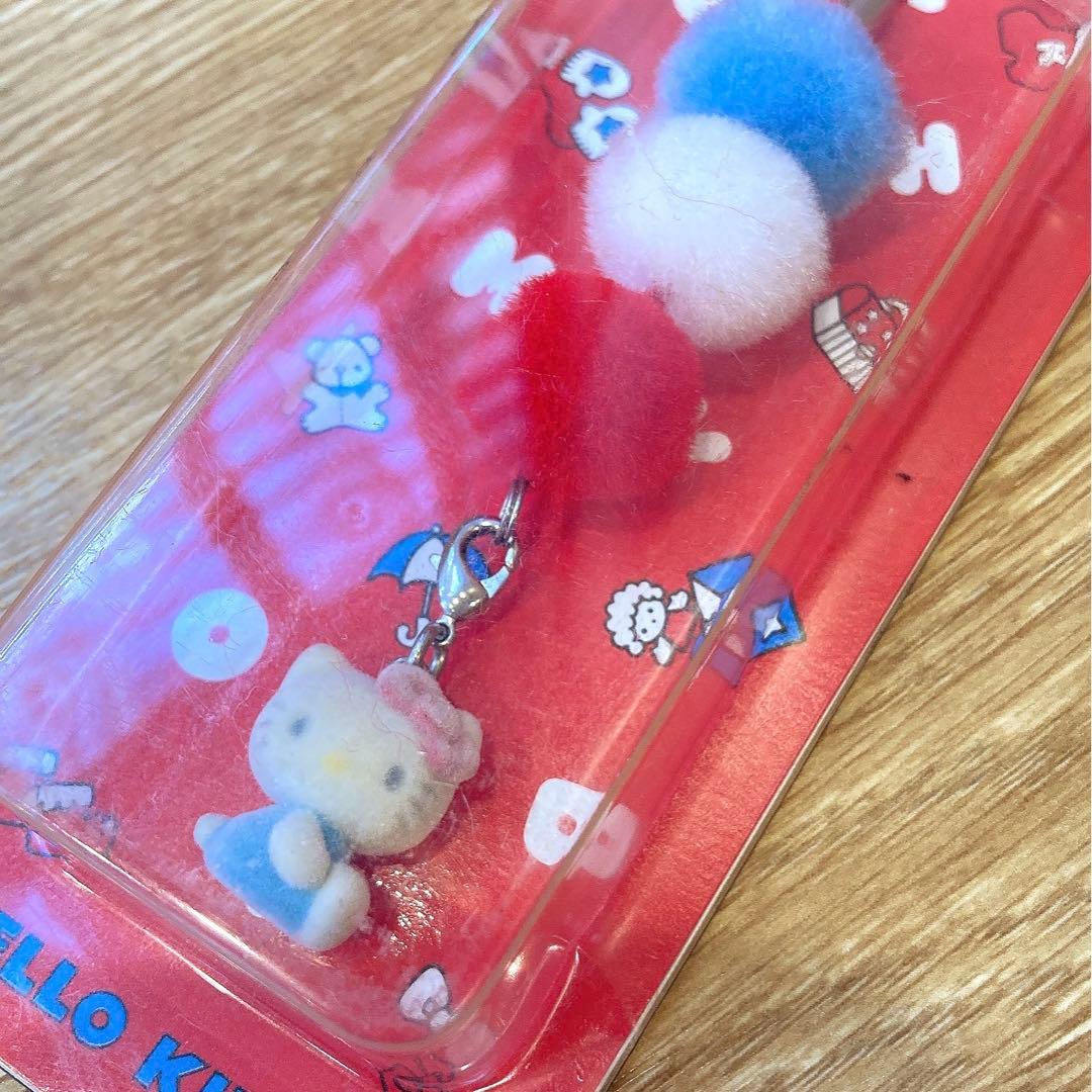 平成レトロ♡キティちゃん♡キティ♡ストラップ♡マスコット♡当時物♡フロッキー