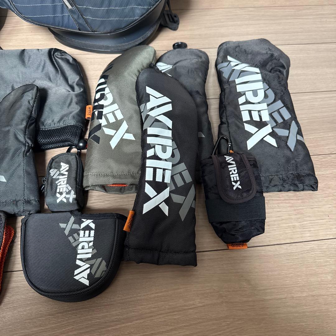 AVIREX ゴルフバッグ・キャディバッグ　ヘッドカバー付き