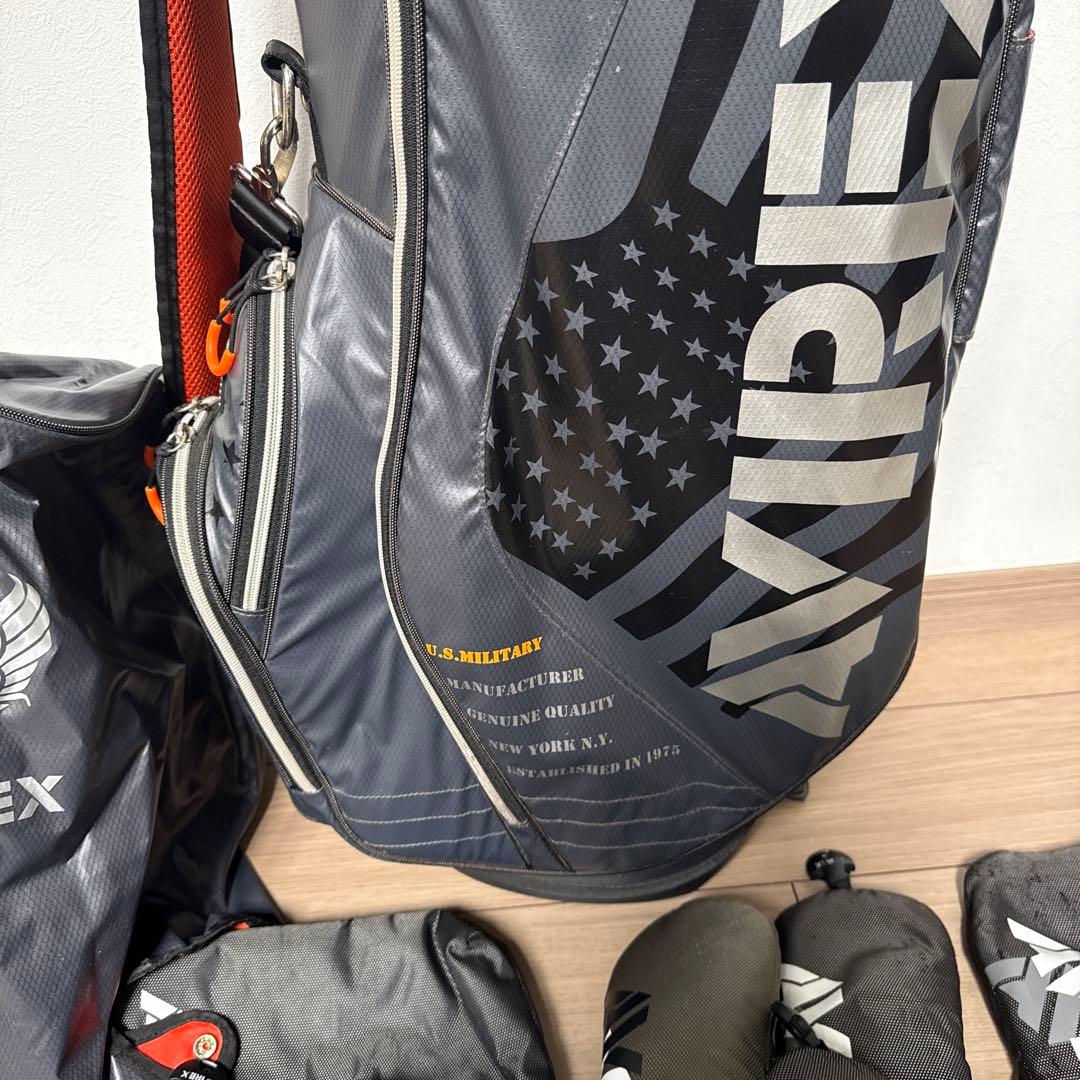AVIREX ゴルフバッグ・キャディバッグ　ヘッドカバー付き