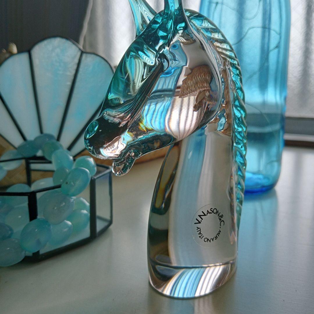 ムラノガラス ムラーノ MURANO GLASS ホースヘッド 馬 ヴェネチアン