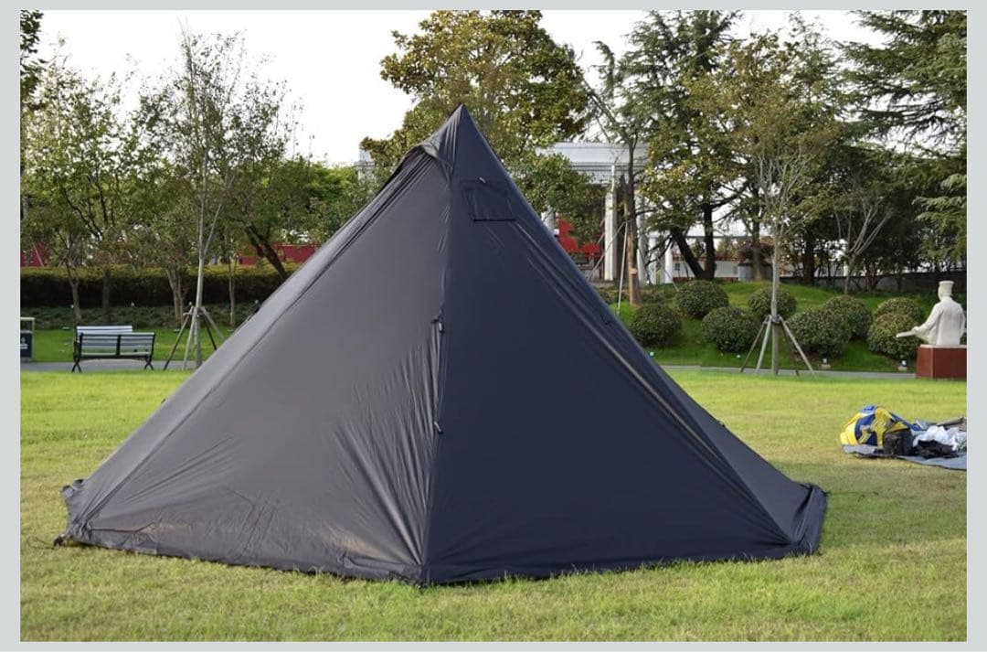 Unafreely ワンポールテント 高さ約200cm ブラック　一回使用