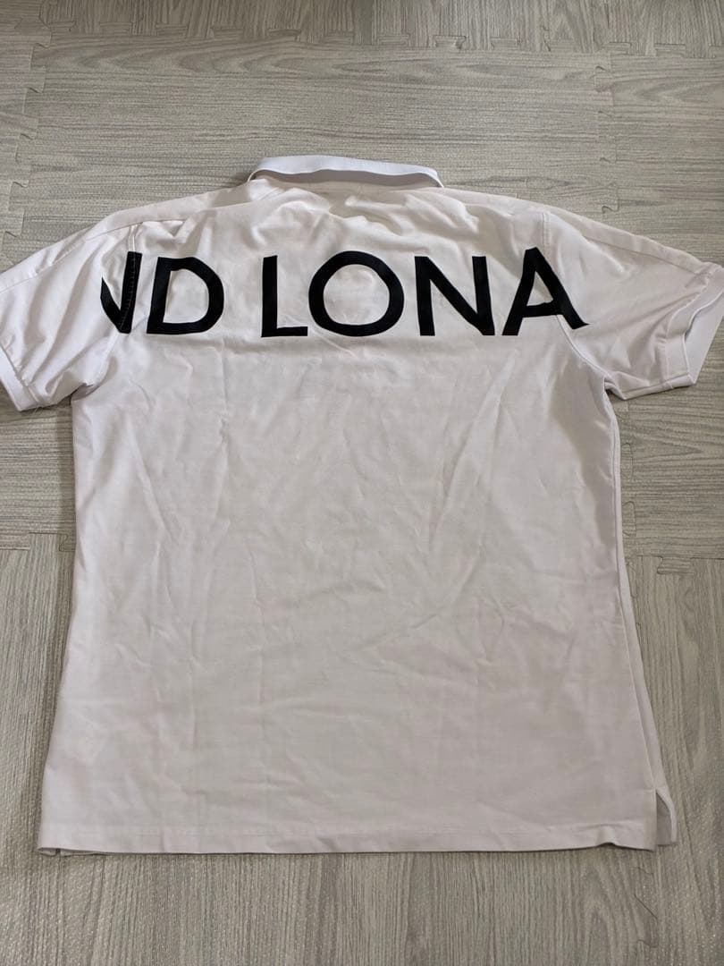 【値下げしました】マークアンドロナ ポロシャツ デカロゴ Lサイズ メンズ