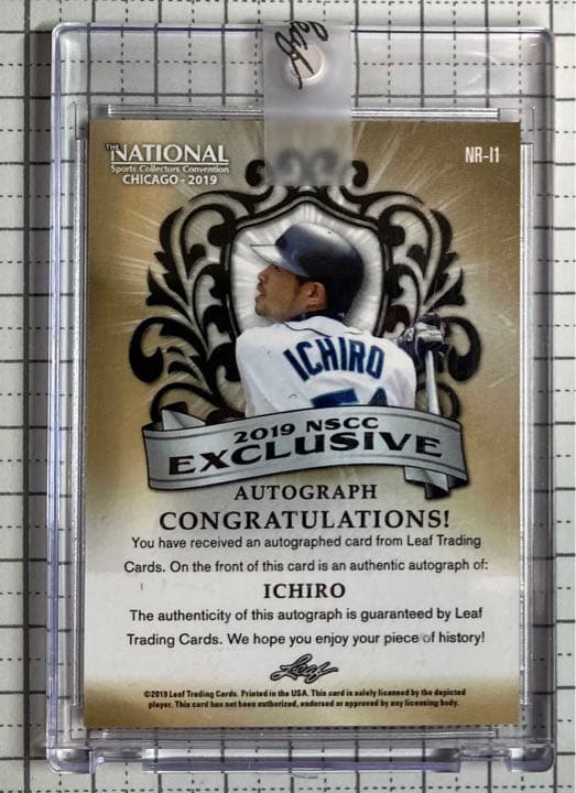1/1 イチロー 2019直筆サインカード The National