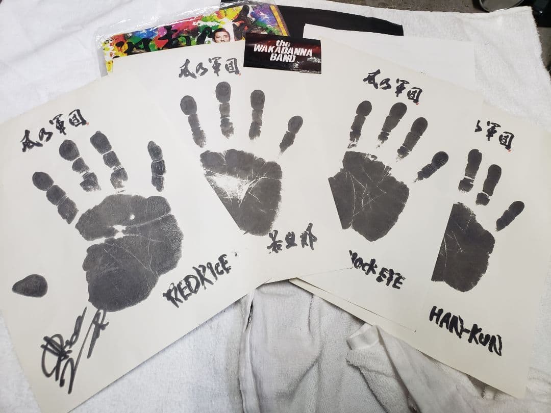 希少 湘南乃風 会員特権特典 サイン入り 立体手形